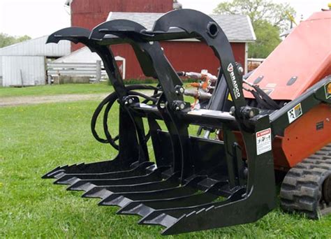 brush grapples for skid steer|best grapple for skid loader.